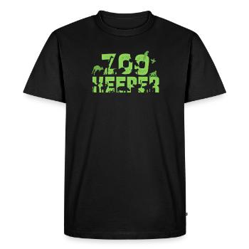 Zoo Keeper - Men's Premium Organic T-Shirt - black - Front - Nico (187cm)