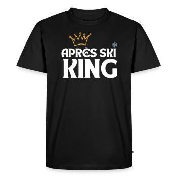Aprés Ski King - Men's Premium Organic T-Shirt - black - Front - Nico (187cm)