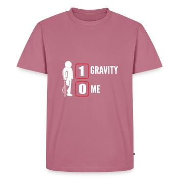 Gebrochenes Bein - Männer Premium Bio T-Shirt - Mauve - Vorne - Nico (187cm)