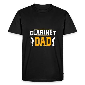 Clarinette - T-shirt Premium bio Homme - noir - Devant - Nico (187cm)