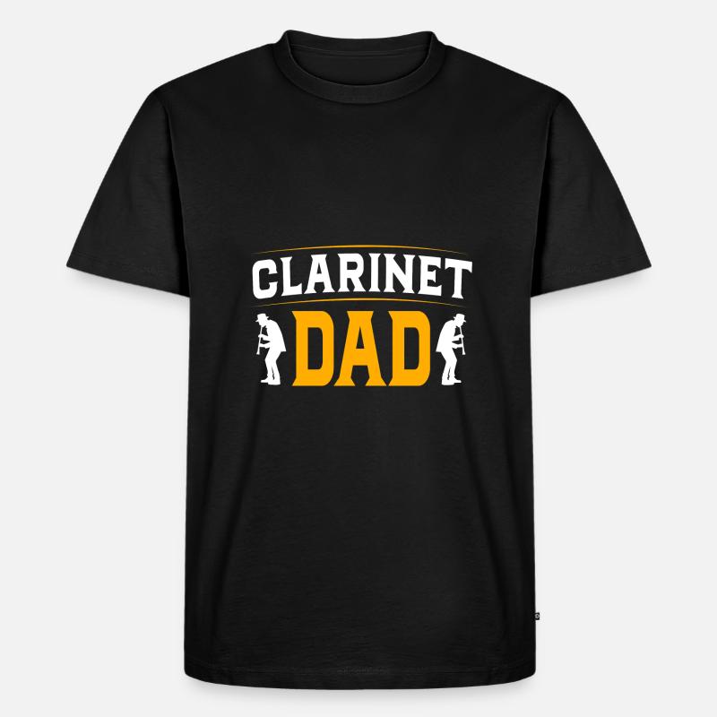 Klarinette - Männer Premium Bio T-Shirt - Schwarz