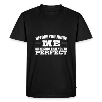 Bullying - Men's Premium Organic T-Shirt - black - Front - Nico (187cm)