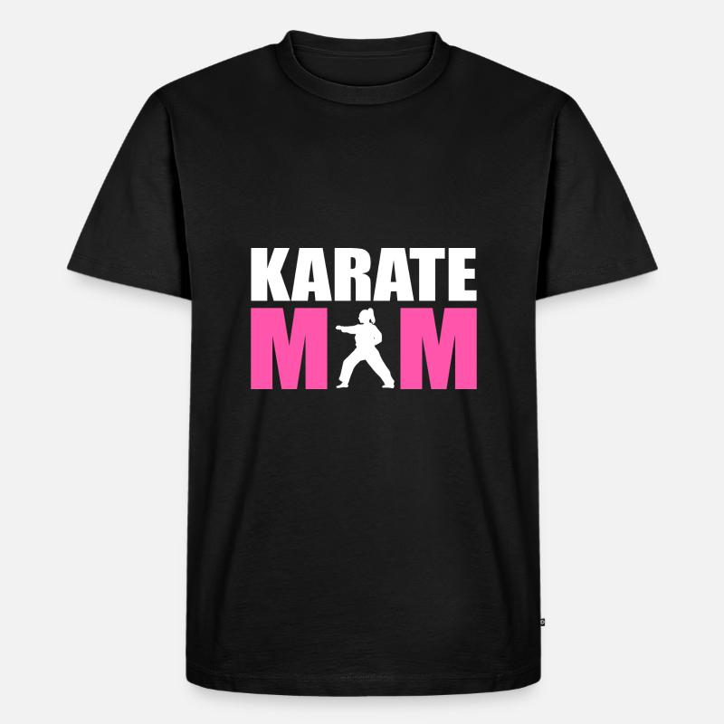 Karate Selbstverteidigung Kampfsport - Männer Premium Bio T-Shirt - Schwarz
