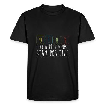Tableau périodique - T-shirt Premium bio Homme - noir - Devant - Nico (187cm)