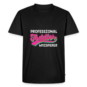 Éducation maternelle Éducateur Éducateur - T-shirt Premium bio Homme - noir - Devant - Nico (187cm)