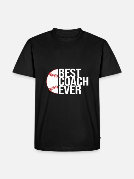 Baseball Coach - Men's Premium Organic T-Shirt - black