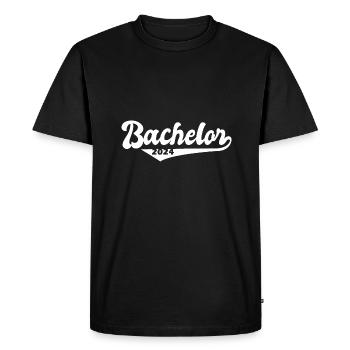 Baccalauréat 2024 Baccalauréat Doctorat Graduation - T-shirt Premium bio Homme - noir - Devant - Nico (187cm)