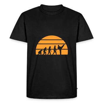 Karate Self-Defense - Men's Premium Organic T-Shirt - black - Front - Nico (187cm)