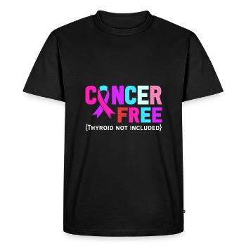 Thyroid cancer Thyroid cancer - Men's Premium Organic T-Shirt - black - Front - Nico (187cm)