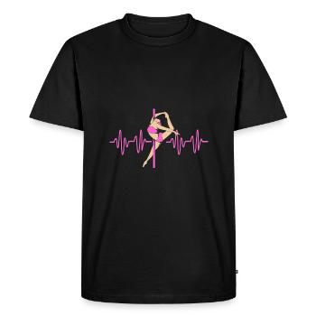 Pole Dance - T-shirt Premium bio Homme - noir - Devant - Nico (187cm)