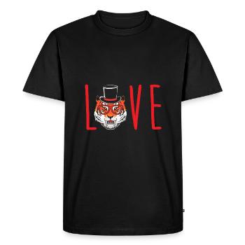 Sabre-toothed tiger - Men's Premium Organic T-Shirt - black - Front - Nico (187cm)