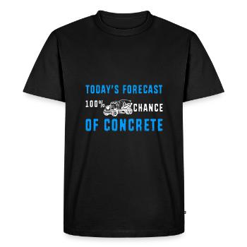 Béton Pavé Bétonnière Bétonnière - T-shirt Premium bio Homme - noir - Devant - Nico (187cm)