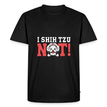 Shih Tzu - T-shirt Premium bio Homme - noir - Devant - Nico (187cm)