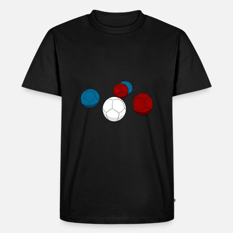 Boccia - Boule - Männer Premium Bio T-Shirt - Schwarz