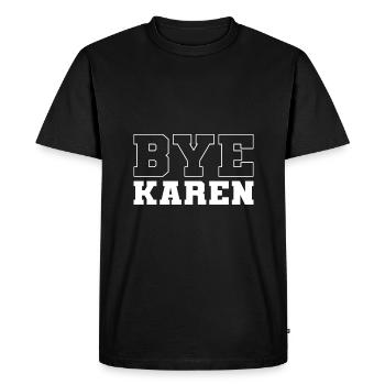 Karen - T-shirt Premium bio Homme - noir - Devant - Nico (187cm)
