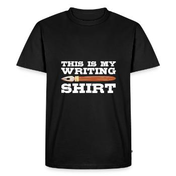Auteur - T-shirt Premium bio Homme - noir - Devant - Nico (187cm)