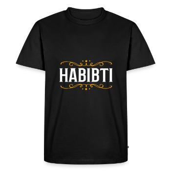 Habibi musulman - T-shirt Premium bio Homme - noir - Devant - Nico (187cm)