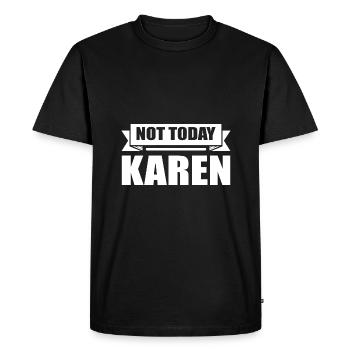Karen - T-shirt Premium bio Homme - noir - Devant - Nico (187cm)