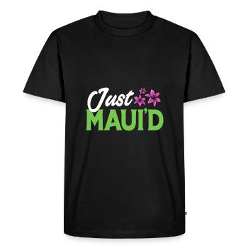 Maui Hawaï Hawaïen - T-shirt Premium bio Homme - noir - Devant - Nico (187cm)