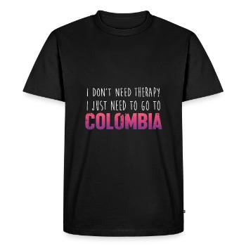 Colombie - T-shirt Premium bio Homme - noir - Devant - Nico (187cm)