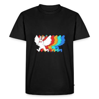Papillon de nuit - T-shirt Premium bio Homme - noir - Devant - Nico (187cm)