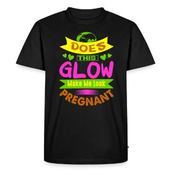 Mère Enceinte Bébé Nourrisson T-shirt Maman - T-shirt Premium bio Homme - noir - Devant - Nico (187cm)