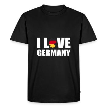 Germany - Men's Premium Organic T-Shirt - black - Front - Nico (187cm)