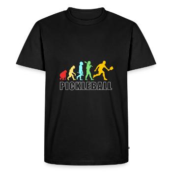 Pickleball Pickleball Pickleball - T-shirt Premium bio Homme - noir - Devant - Nico (187cm)