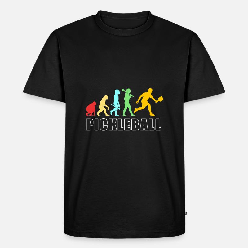 Pickleball Pickleball Pickleball - Männer Premium Bio T-Shirt - Schwarz