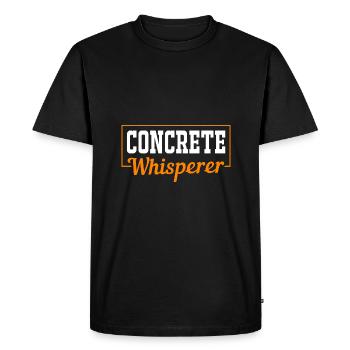 Construction Worker Construction Site Concrete - Men's Premium Organic T-Shirt - black - Front - Nico (187cm)