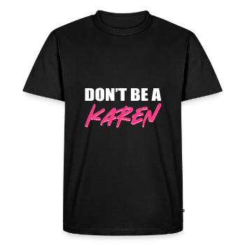 Karen - T-shirt Premium bio Homme - noir - Devant - Nico (187cm)