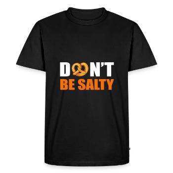 pretzel - Men's Premium Organic T-Shirt - black - Front - Nico (187cm)