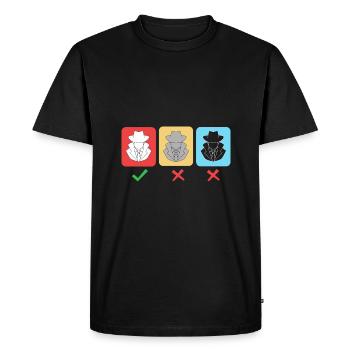 Cybersecurity Cyber Programmer Hacker - Men's Premium Organic T-Shirt - black - Front - Nico (187cm)