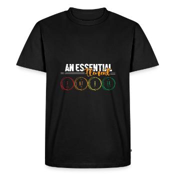Tableau périodique - T-shirt Premium bio Homme - noir - Devant - Nico (187cm)