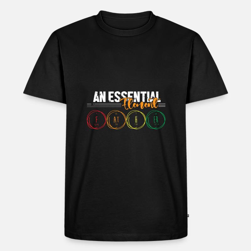 Periodensystem - Männer Premium Bio T-Shirt - Schwarz