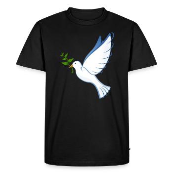 Pigeon - T-shirt Premium bio Homme - noir - Devant - Nico (187cm)