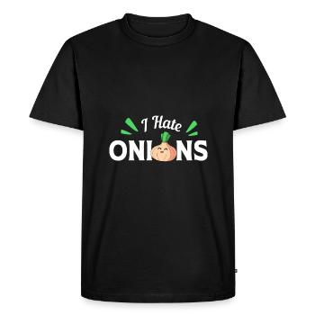Onion - Men's Premium Organic T-Shirt - black - Front - Nico (187cm)