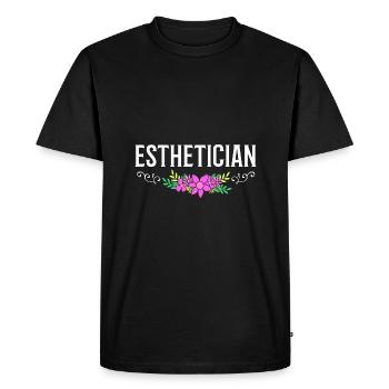 Beautician - Men's Premium Organic T-Shirt - black - Front - Nico (187cm)