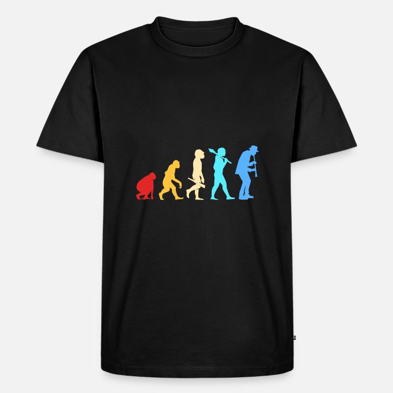 Klarinette - Männer Premium Bio T-Shirt - Schwarz