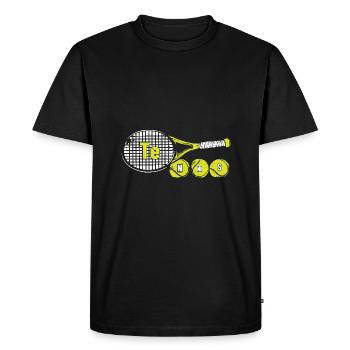 Tableau périodique - T-shirt Premium bio Homme - noir - Devant - Nico (187cm)