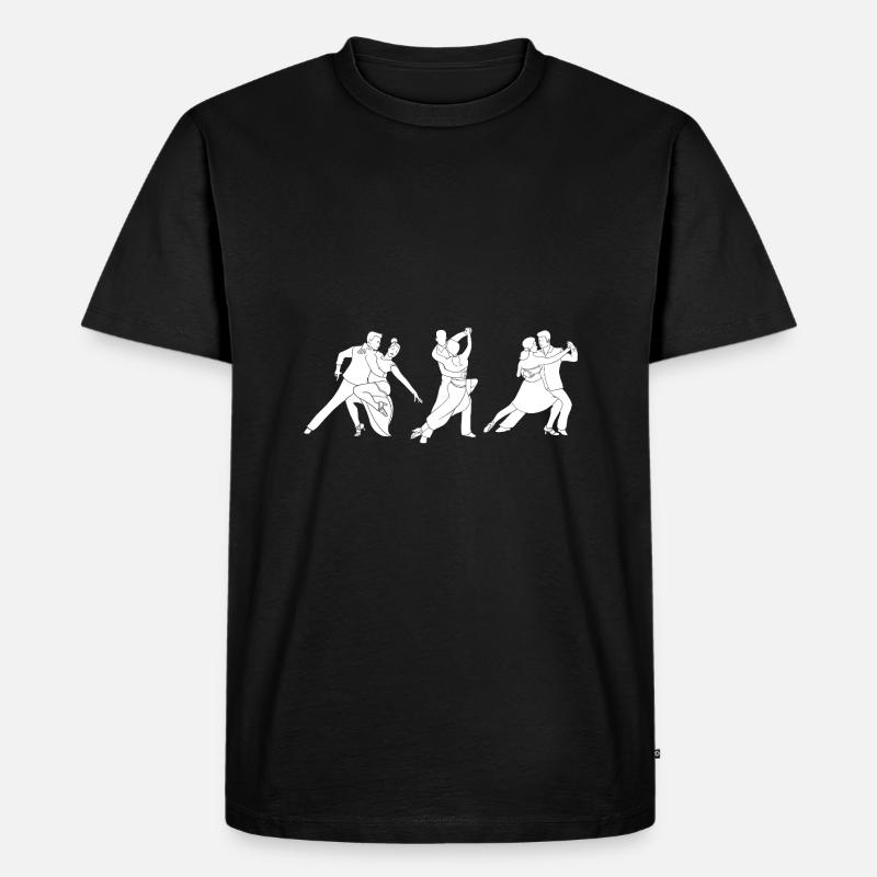 Danseuse de salsa Danseuse - T-shirt Premium bio Homme - noir