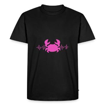 Crab - Men's Premium Organic T-Shirt - black - Front - Nico (187cm)