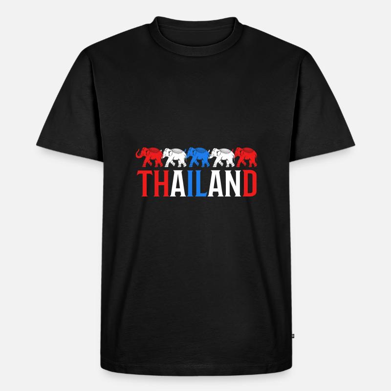 Thailand - Männer Premium Bio T-Shirt - Schwarz