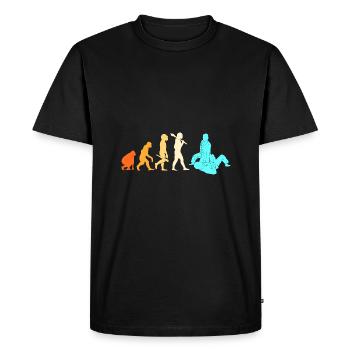 Jiu Jitsu Self Defense - Men's Premium Organic T-Shirt - black - Front - Nico (187cm)