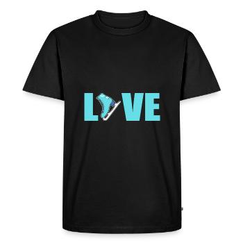 Patinage sur glace Patinage sur glace Patinage sur glace - T-shirt Premium bio Homme - noir - Devant - Nico (187cm)