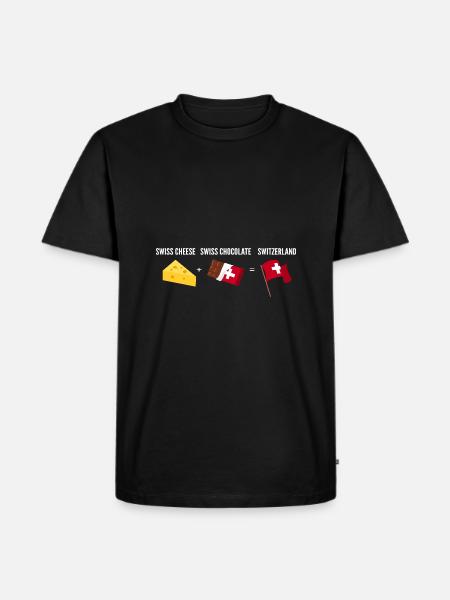 Fromage Suisse - T-shirt Premium bio Homme - noir
