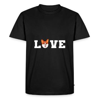 Corgi - T-shirt Premium bio Homme - noir - Devant - Nico (187cm)