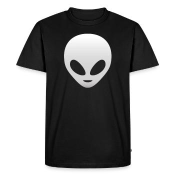 Funny Alien - Men's Premium Organic T-Shirt - black - Front - Nico (187cm)