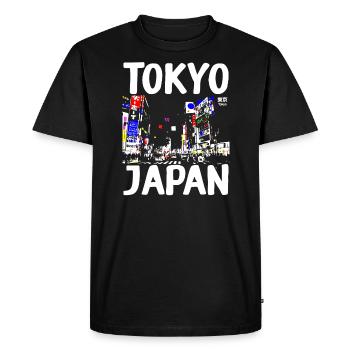 Tokyo, Japon - T-shirt Premium bio Homme - noir - Devant - Nico (187cm)
