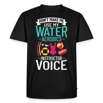AquaGym Aquafitness Aqua Training Aqua - T-shirt Premium bio Homme - noir - Devant - Nico (187cm)
